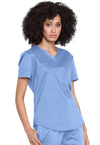 Ciel Blue - Cherokee Cherokee WW Revolution Women's Scrub Top - Right Side View