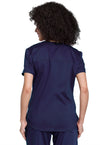 Navy - Cherokee WW Revolution Women's Scrub Top - Back View