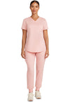 Pink Essence - Cherokee Cherokee WW Revolution Women's Scrub Top - Detail 1 View