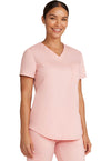 Pink Essence - Cherokee Cherokee WW Revolution Women's Scrub Top - Right Side View