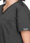 Pewter - Cherokee Cherokee WW Revolution Women's Scrub Top - Detail 2 View