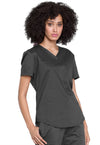 Pewter - Cherokee Cherokee WW Revolution Women's Scrub Top - Right Side View