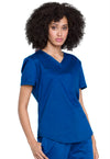 Royal - Cherokee Cherokee WW Revolution Women's Scrub Top - Right Side View