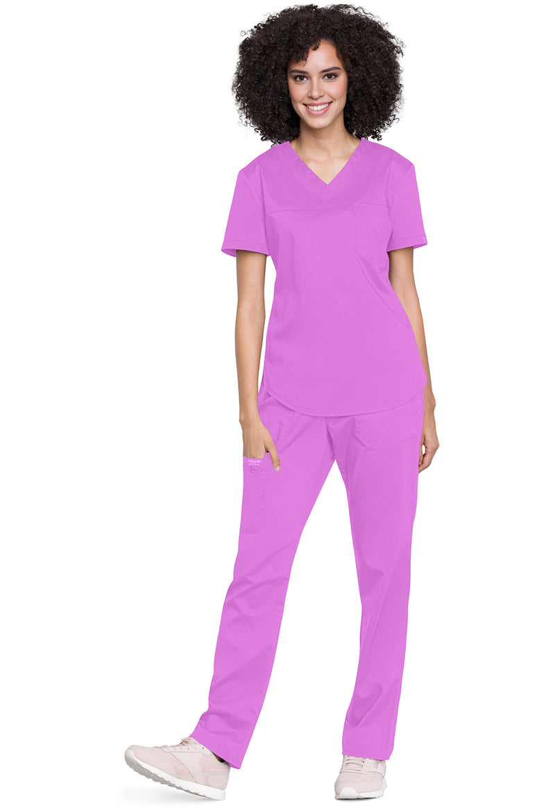 Sweet Berry - Cherokee Cherokee WW Revolution Women's Scrub Top - Detail 1 View