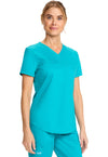 Teal Blue - Cherokee Cherokee WW Revolution Women's Scrub Top - Right Side View