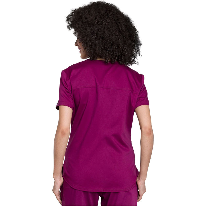 wine - Tuckable V-Neck O.R. Top