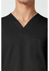 Black - Cherokee Cherokee WW Revolution Men's Scrub Top - Detail 2 View