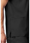 Black - Cherokee Cherokee WW Revolution Men's Scrub Top - Detail 3 View