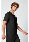 Black - Cherokee Cherokee WW Revolution Men's Scrub Top - Right Side View