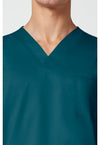 Caribbean Blue - Cherokee Cherokee WW Revolution Men's Scrub Top - Detail 2 View