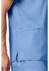 Ciel Blue - Cherokee Cherokee WW Revolution Men's Scrub Top - Detail 3 View
