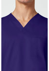 Grape - Cherokee Cherokee WW Revolution Men's Scrub Top - Detail 2 View