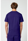 Grape - Cherokee WW Revolution Men's Scrub Top - Back View