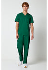 Hunter Green - Cherokee Cherokee WW Revolution Men's Scrub Top - Detail 1 View