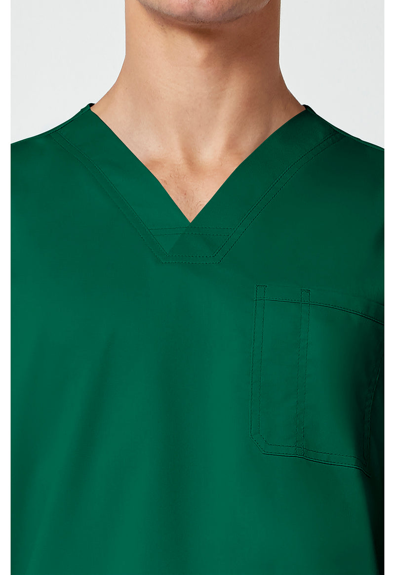 Hunter Green - Cherokee Cherokee WW Revolution Men's Scrub Top - Detail 2 View