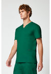 Hunter Green - Cherokee Cherokee WW Revolution Men's Scrub Top - Left Side View