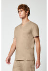 Khaki - Cherokee Cherokee WW Revolution Men's Scrub Top - Left Side View