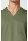 Olive - Cherokee Cherokee WW Revolution Men's Scrub Top - Detail 2 View