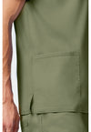 Olive - Cherokee Cherokee WW Revolution Men's Scrub Top - Detail 3 View