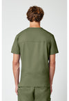 Olive - Cherokee WW Revolution Men's Scrub Top - Back View