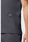 Pewter - Cherokee Cherokee WW Revolution Men's Scrub Top - Detail 4 View