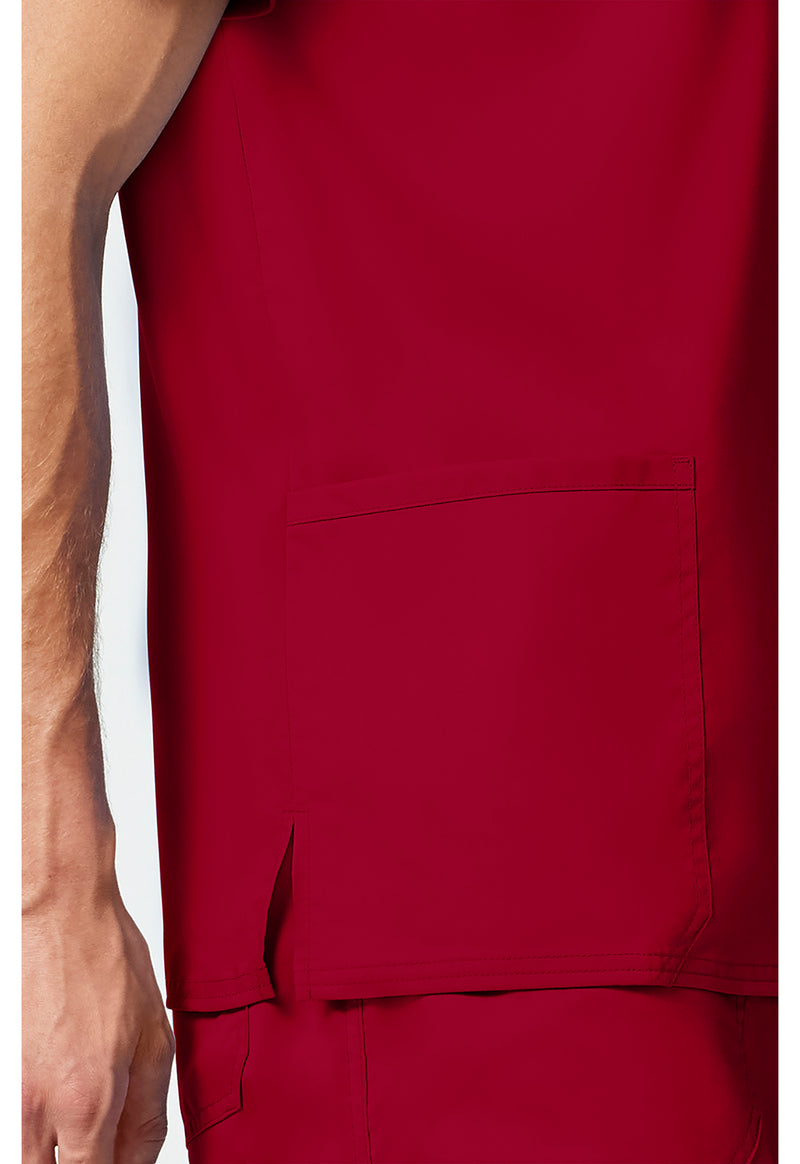 Red - Cherokee Cherokee WW Revolution Men's Scrub Top - Detail 3 View