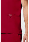 Red - Cherokee Cherokee WW Revolution Men's Scrub Top - Detail 4 View