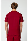 Red - Cherokee WW Revolution Men's Scrub Top - Back View