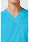 Turquoise - Cherokee Cherokee WW Revolution Men's Scrub Top - Detail 2 View