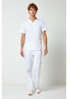 White - Cherokee Cherokee WW Revolution Men's Scrub Top - Detail 1 View