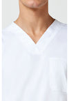 White - Cherokee Cherokee WW Revolution Men's Scrub Top - Detail 2 View