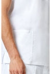 White - Cherokee Cherokee WW Revolution Men's Scrub Top - Detail 3 View
