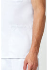 White - Cherokee Cherokee WW Revolution Men's Scrub Top - Detail 4 View