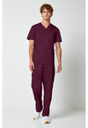 Wine - Cherokee Cherokee WW Revolution Men's Scrub Top - Detail 1 View