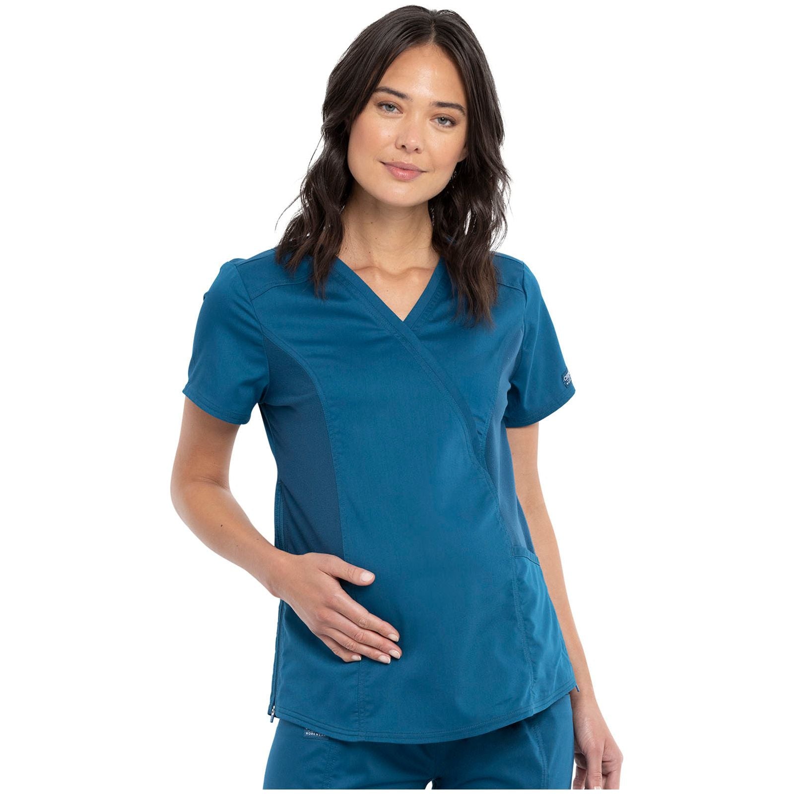 Maternity Mock Wrap Top – AP-UNIFORMS