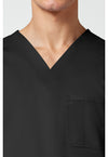 Black - Cherokee Cherokee WW Revolution Men's Scrub Top - Detail 2 View