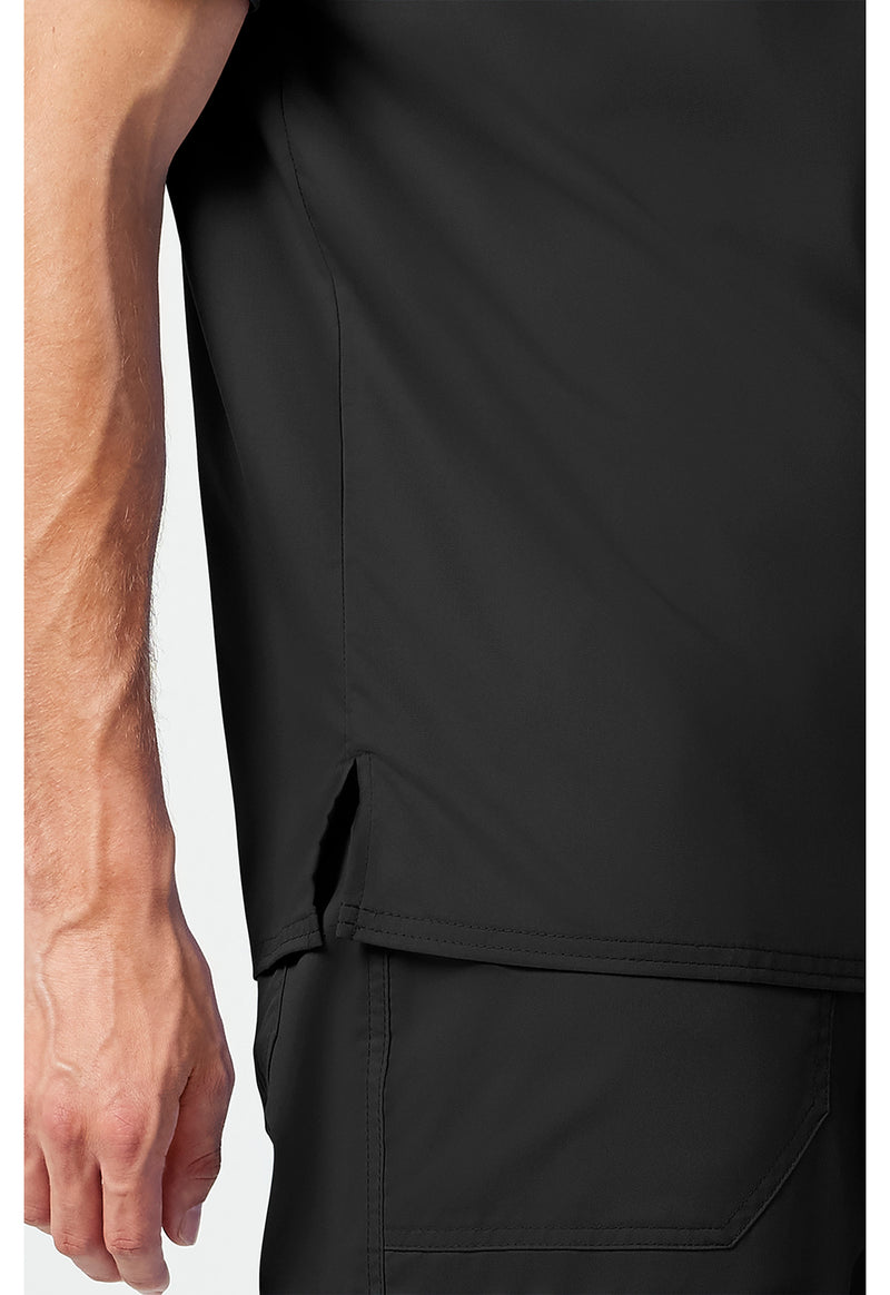 Black - Cherokee Cherokee WW Revolution Men's Scrub Top - Detail 3 View