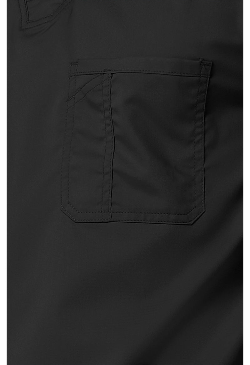 Black - Cherokee Cherokee WW Revolution Men's Scrub Top - Detail 4 View