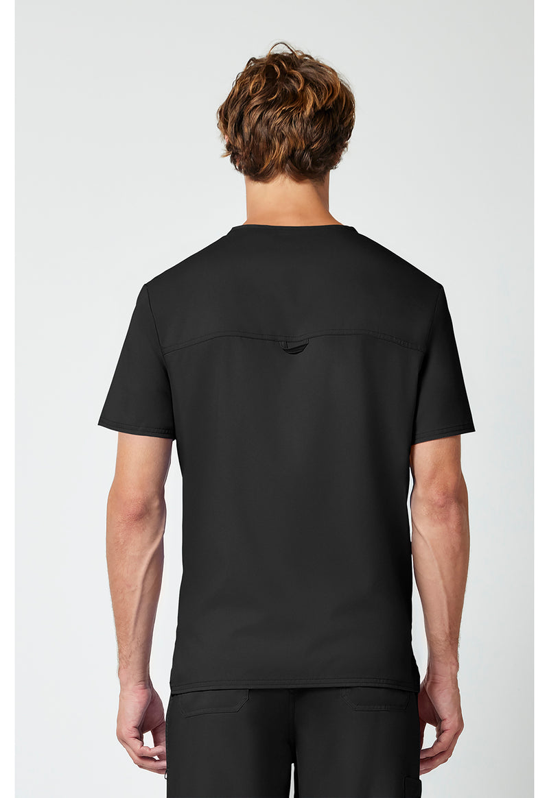 Black - Cherokee WW Revolution Men's Scrub Top - Back View