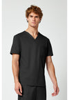 Black - Cherokee Cherokee WW Revolution Men's Scrub Top - Right Side View
