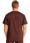 Espresso - Cherokee WW Revolution Men's Scrub Top - Back View