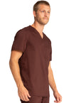 Espresso - Cherokee Cherokee WW Revolution Men's Scrub Top - Right Side View
