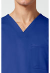 Galaxy Blue - Cherokee Cherokee WW Revolution Men's Scrub Top - Detail 2 View