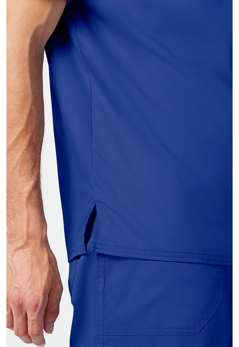 Galaxy Blue - Cherokee Cherokee WW Revolution Men's Scrub Top - Detail 3 View
