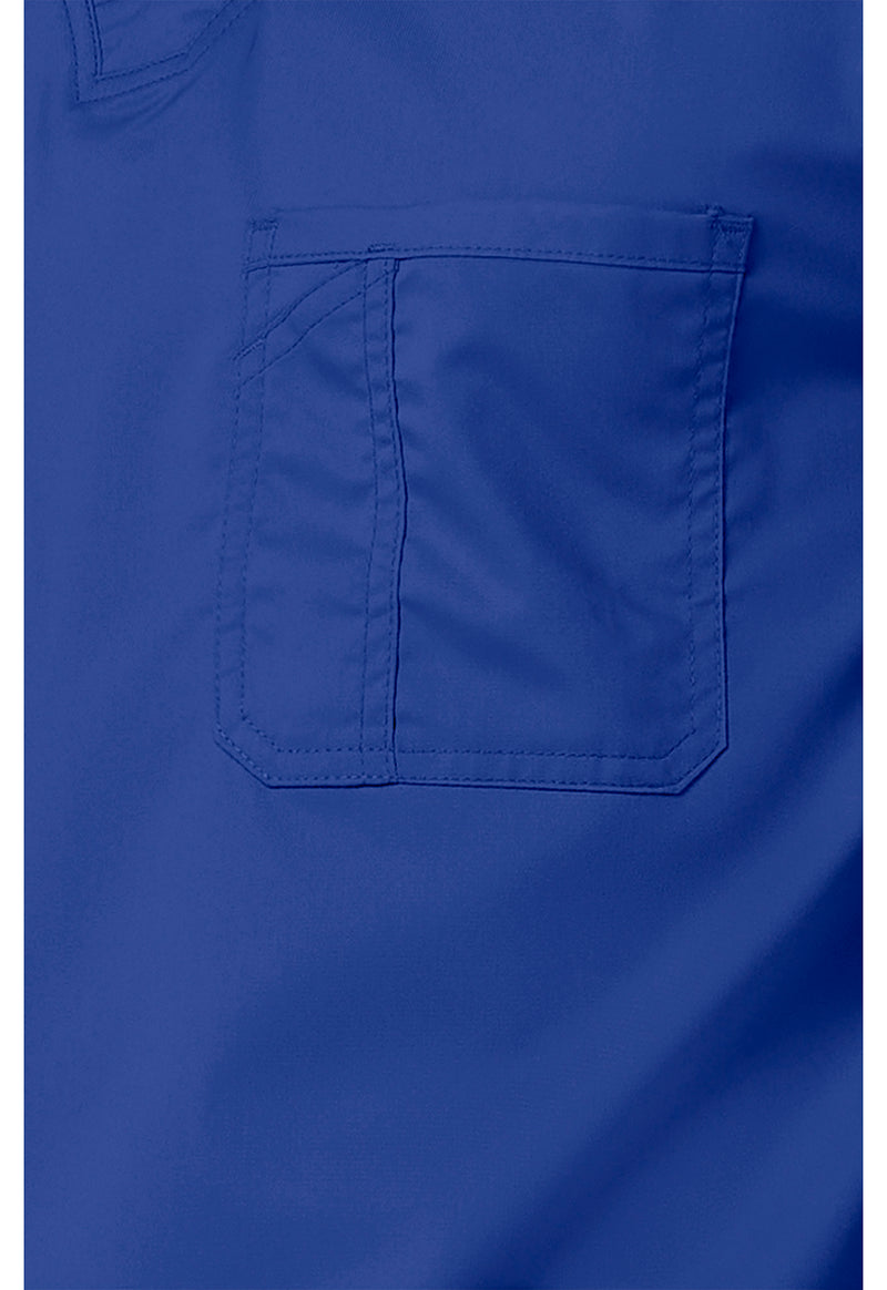 Galaxy Blue - Cherokee Cherokee WW Revolution Men's Scrub Top - Detail 4 View
