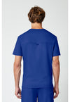 Galaxy Blue - Cherokee WW Revolution Men's Scrub Top - Back View
