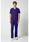 Grape - Cherokee Cherokee WW Revolution Men's Scrub Top - Detail 1 View