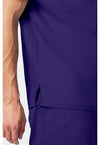 Grape - Cherokee Cherokee WW Revolution Men's Scrub Top - Detail 3 View