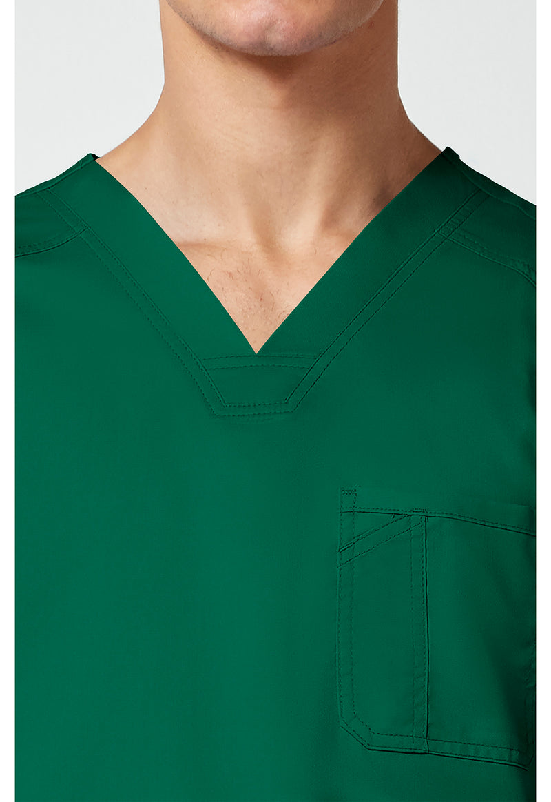 Hunter Green - Cherokee Cherokee WW Revolution Men's Scrub Top - Detail 2 View