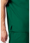 Hunter Green - Cherokee Cherokee WW Revolution Men's Scrub Top - Detail 3 View